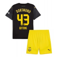 Camisa de time de futebol Borussia Dortmund Jamie Bynoe-Gittens #43 Replicas 2º Equipamento Infantil 2024-25 Manga Curta (+ Calças curtas)